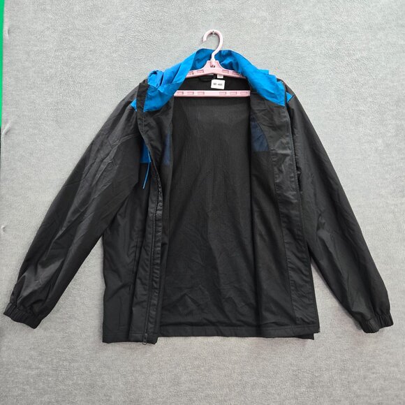 Puma Men Jacket L Black Zipper Long Sleeve Logo Polyester Polyester - Picture 4 of 10